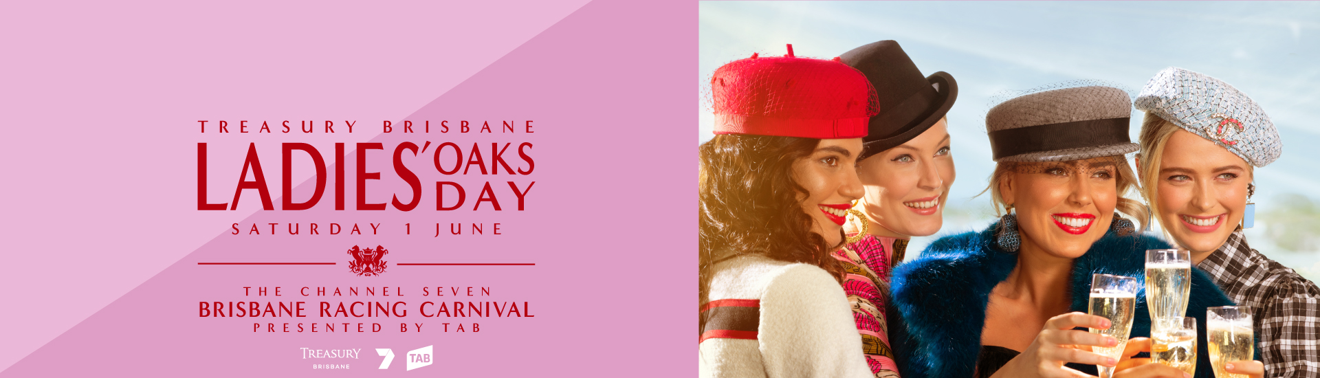 Ladies Oaks Day at the Channel Seven Brisbane Racing Carnival presented